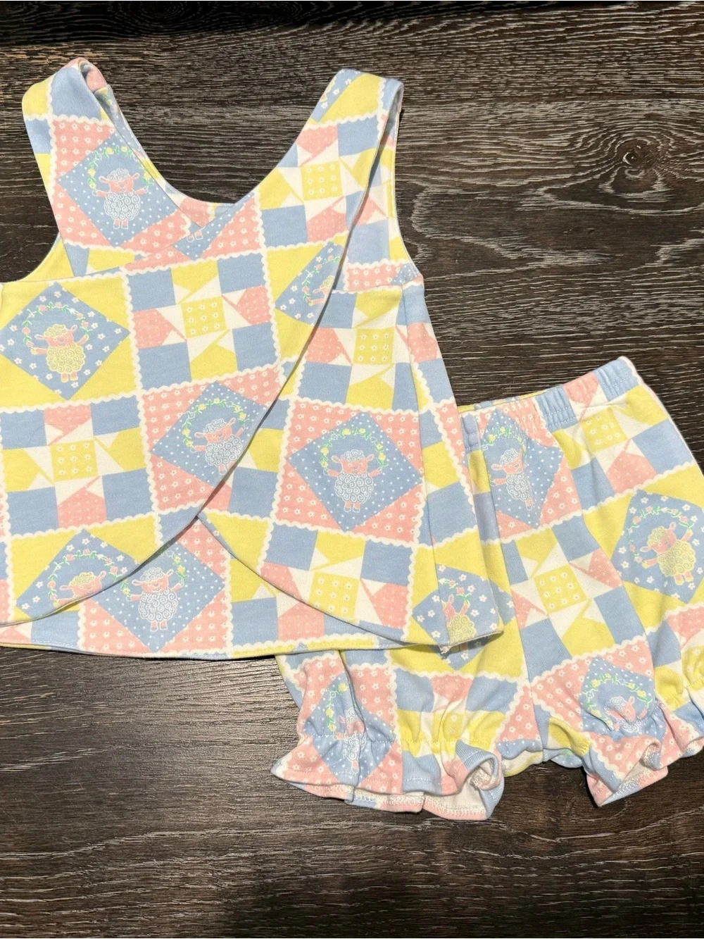 The Beaufort Bonnet Company Pastel Patchwork Set - Yellow, Blue, Pink